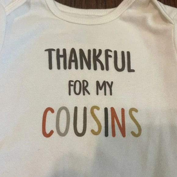 Carter's 18 Months Thankful For Cousins Bodysuit - Picture 3 of 4